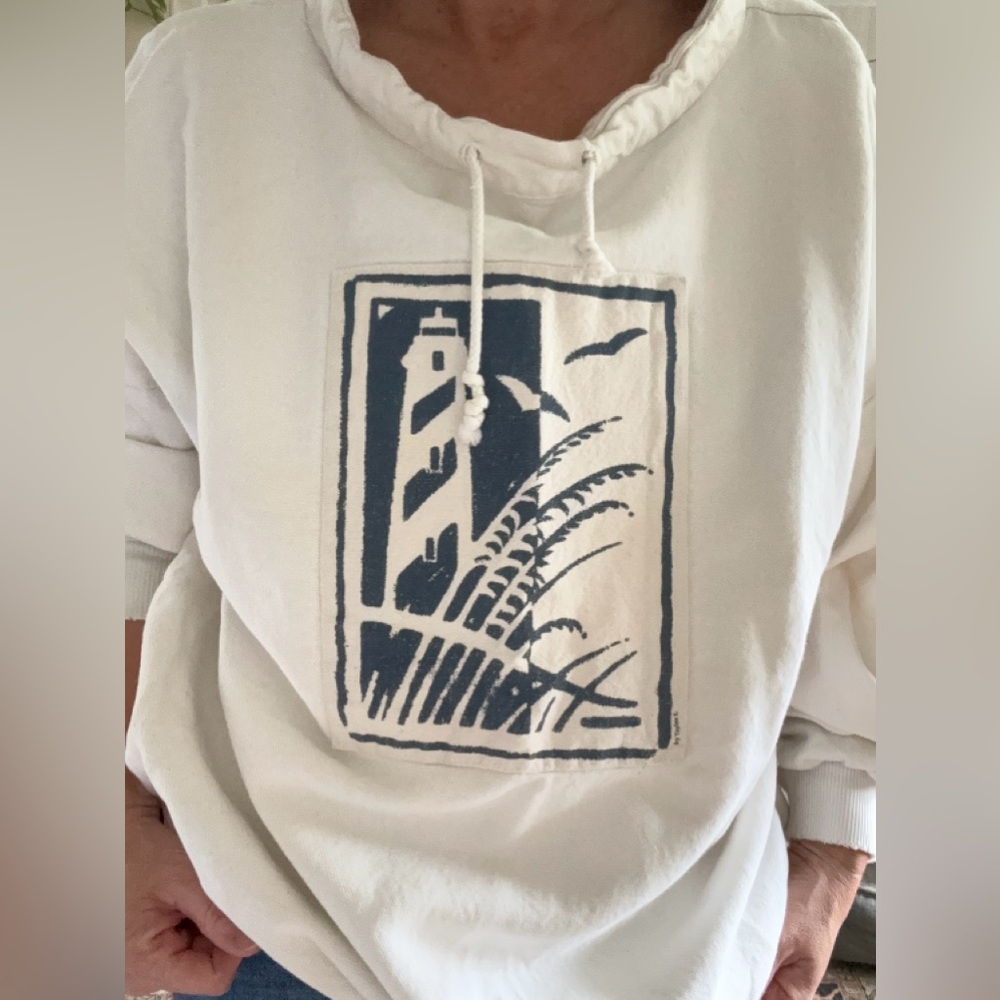 Vintage Lighthouse 100% Cotton Oversized Pullover Tag size L/XL